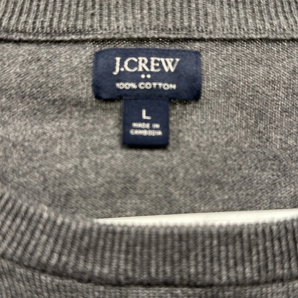 J. Crew crew gray euc